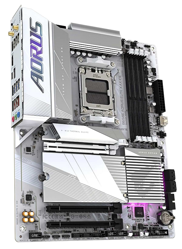 Фото - Материнская плата Gigabyte B650E Aorus Elite X AX Ice