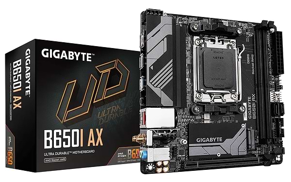 Фото - Материнская плата Gigabyte B650I AX DDR5