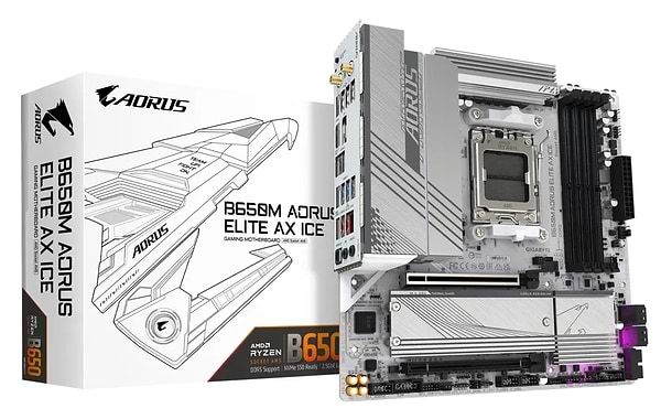 Фото - Материнская плата Gigabyte B650M AORUS ELITE AX ICE DDR5