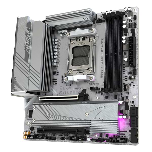 Фото - Материнская плата Gigabyte B650M AORUS ELITE AX ICE DDR5