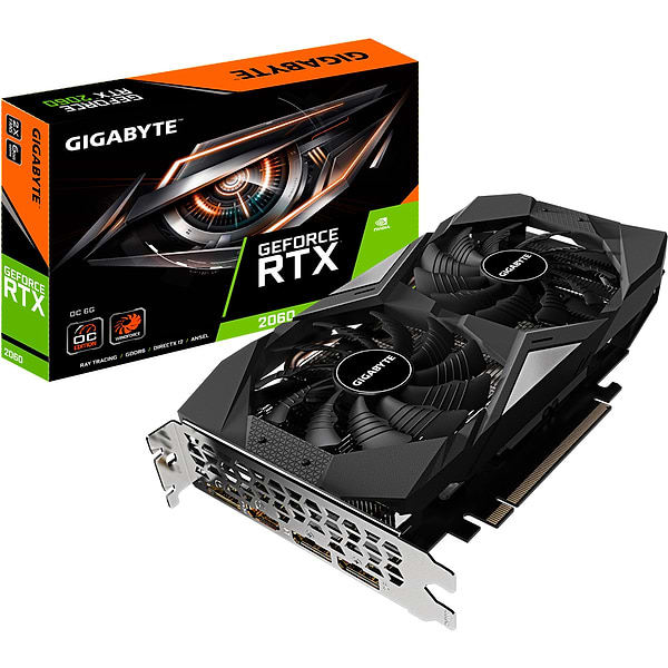 Фото - Видеокарта Gigabyte GeForce RTX 2060 OC 6GB GDDR6 192bit (GV-N2060OC-6GD)