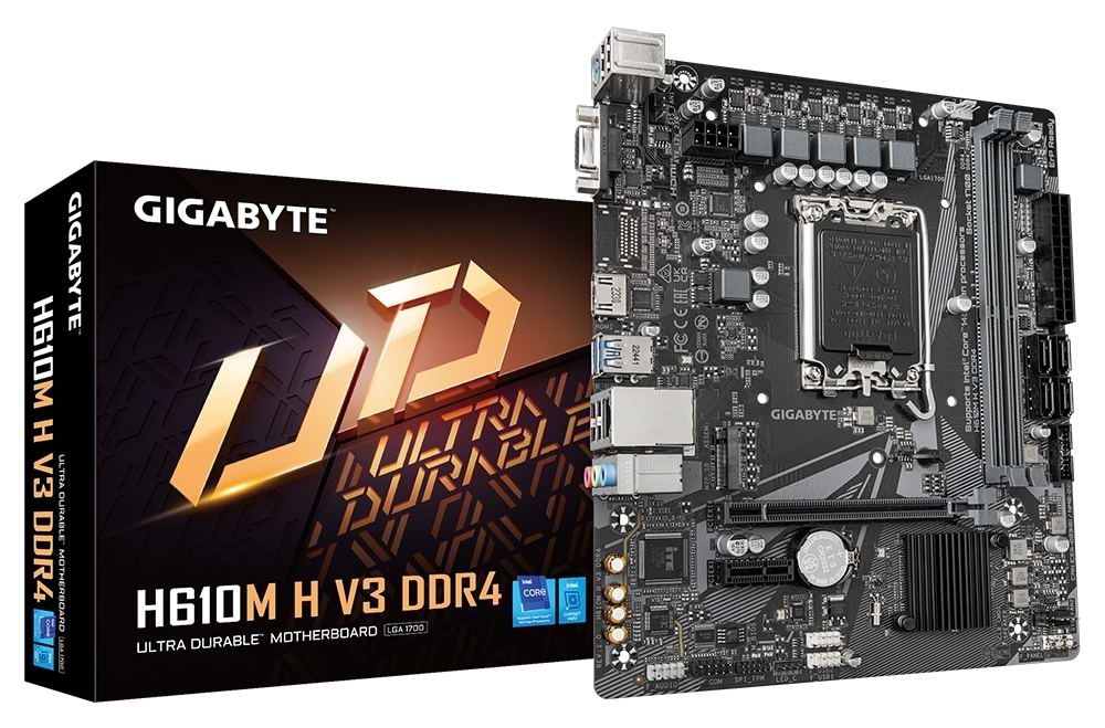 Материнська плата Gigabyte H610M H V3 DDR4 - Фото 1