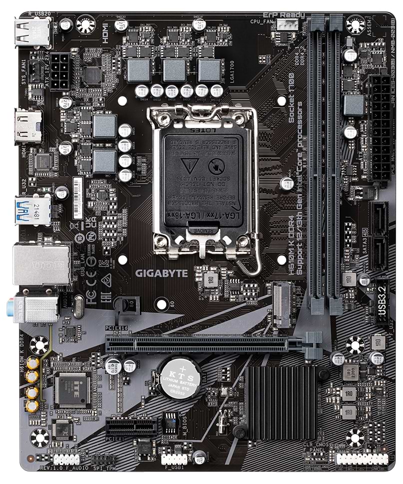 Материнська плата Gigabyte H610M K DDR4 - Фото 1