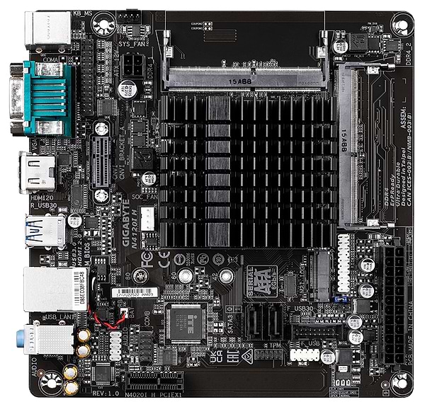 Фото - Материнська плата Gigabyte N4120I H DDR4