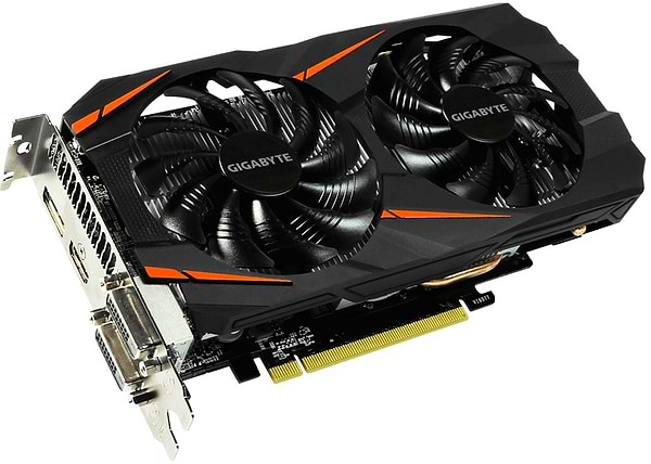 Фото - Видеокарта Gigabyte nVidia GeForce GTX 1060 6GB GDDR5 192-bit (GV-N1060WF2-6GD)