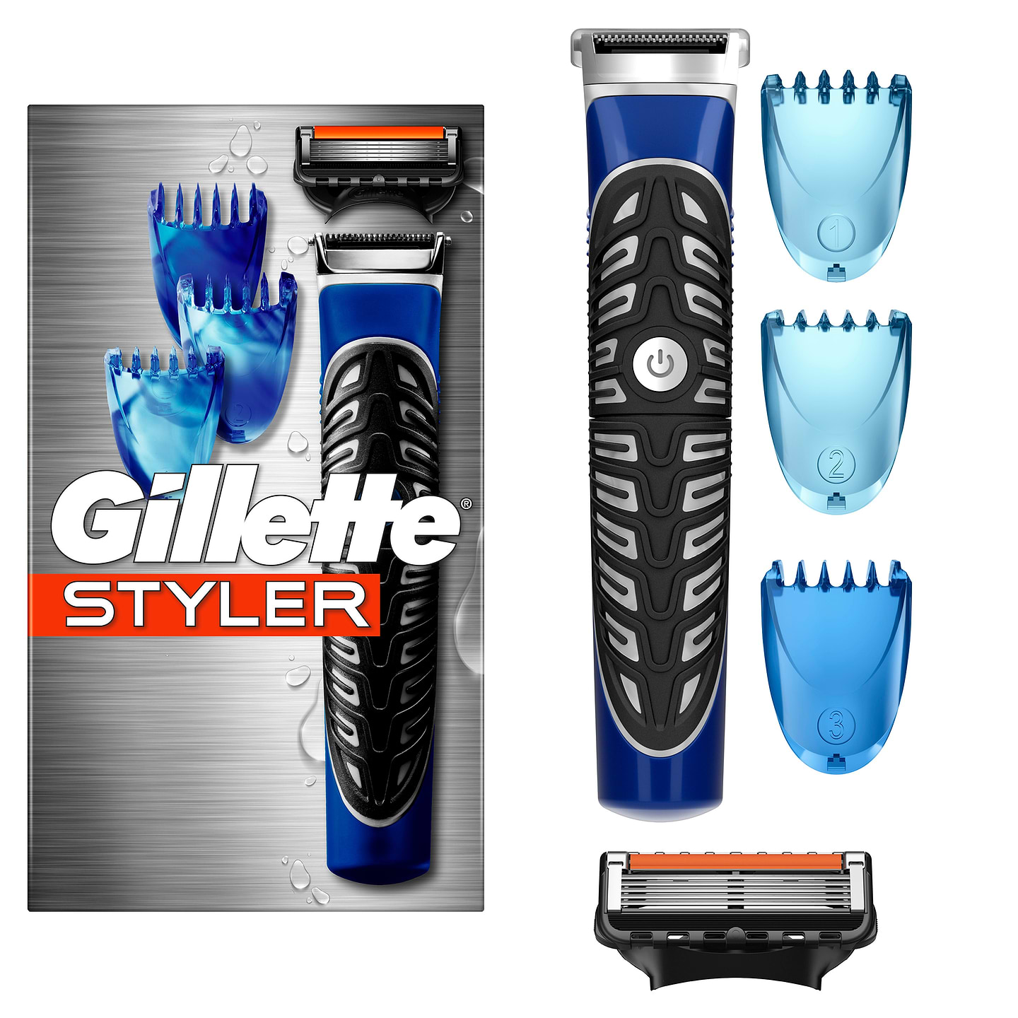 Станок мужской Gillette FUSION ProGlide Styler Стайлер+1 картр.Power+3 Нас д/моделирован.бороды/усов