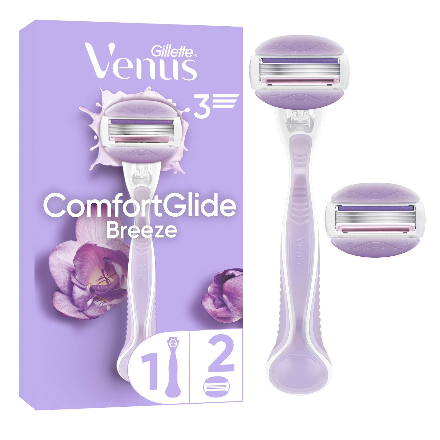 Станок женский Gillette Venus ComfortGlide Breeze с 2 сменными картриджами (7702018886166)