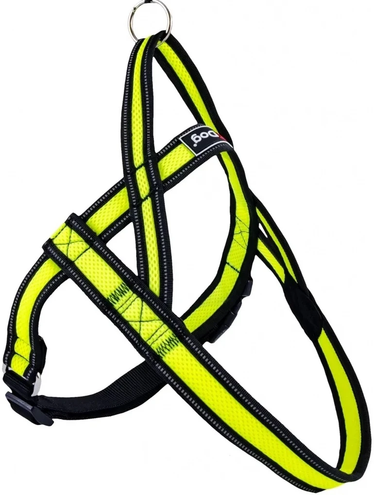 Шлея для собак GimDog Alfresco Y 2.5х70 72-90 см жовтий (8009632059747)