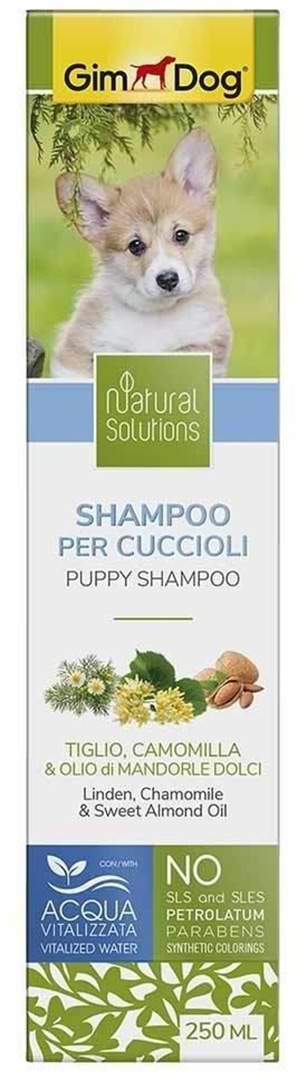 Шампунь для собак GimDog Natural Solution липа ромашка та солодке мигдальне масло 250 мл (4002064504759)