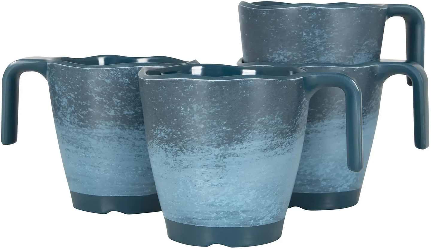Набор чашек Gimex Mug Stone 4 Pieces 4 Person Dark Blue (6917120)