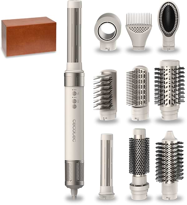 Фото - Стайлер Cecotec Bamba CeramicCare 10in1 AirGlam Champagne (CCTC-00246) Фото - Стайлер Cecotec Bamba CeramicCare 10in1 AirGlam Champagne (CCTC-00246)