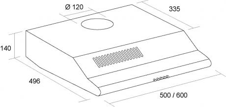 Фото - Витяжка традиційна Borgio GIO (PL) 60 Brown