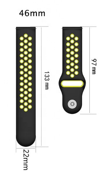 Фото - Ремінець для смарт-годинника BeCover набір 4 кольори Vents Style for Xiaomi iMi KW66/Mi Watch Color/Watch S1 Active/Haylou LS01/LS05 Girl (706542)