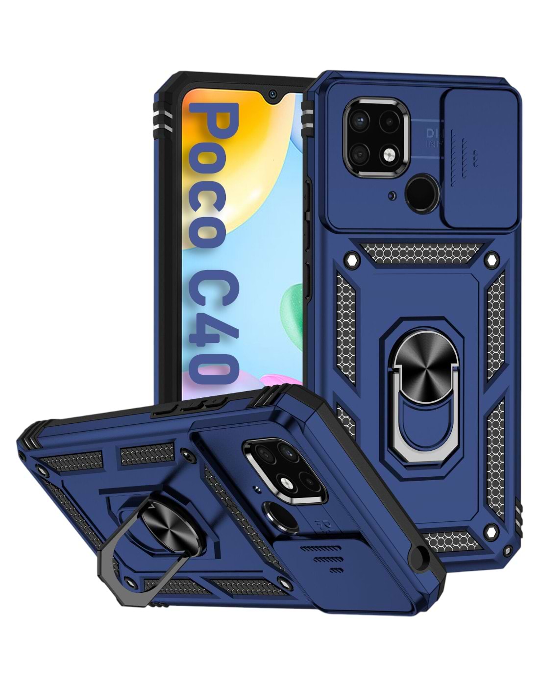 Чехол для смартфона BeCover Military for Poco C40 Blue (708203) - Фото 1