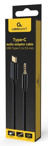 Фото - Переходник аудио Cablexpert Type-C - 3.5 мм (CDLA) 1.5 м (CCA-CM3.5M-1.5M)