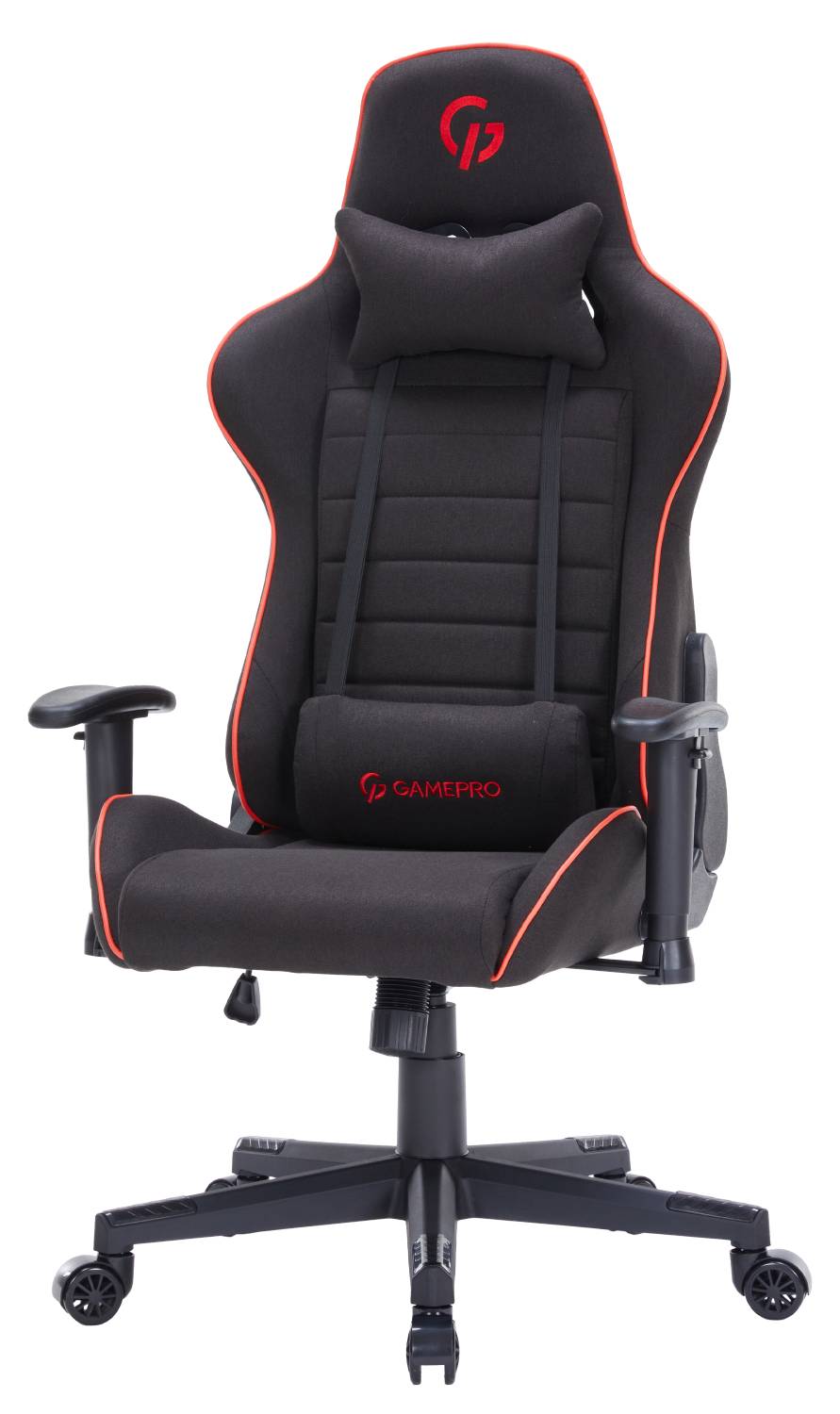 Фото - Кресло для геймеров GamePro Size L Fabric Black&Red (GC575FB)
