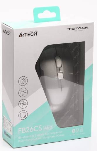 Фото - Миша бездротова A4tech FB26CS Air2 (Icy White)