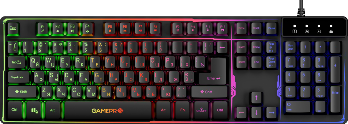 Клавіатура дротова ігрова GamePro Nitro+ (GK576)