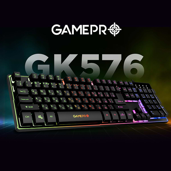 Фото - Клавіатура дротова ігрова GamePro Nitro+ (GK576)