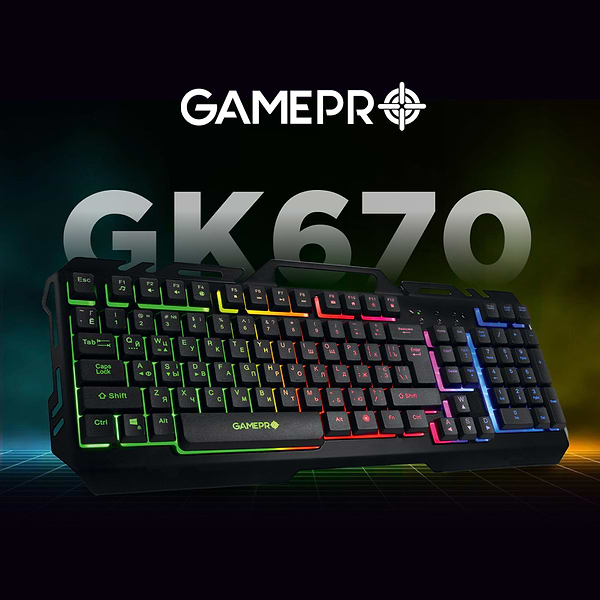 Фото - Клавиатура проводная игровая GamePro GK670