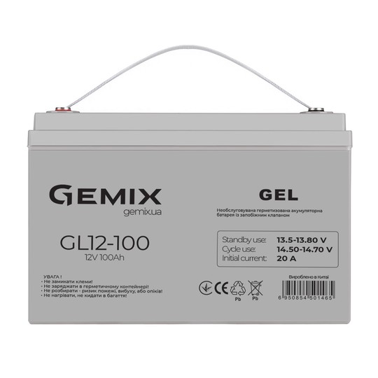 Аккумулятор для ИБП Gemix GL12-100