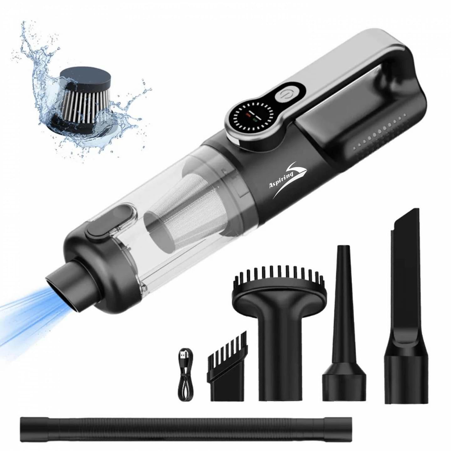 Купити Автомобільний пилосос Aspiring Gale 4 Blow air Wireless and Cord 17000 Pa (GL16P12K) - Фото 1 Автомобільний пилосос Aspiring Gale 4 Blow air Wireless and Cord 17000 Pa (GL16P12K) - Фото 1