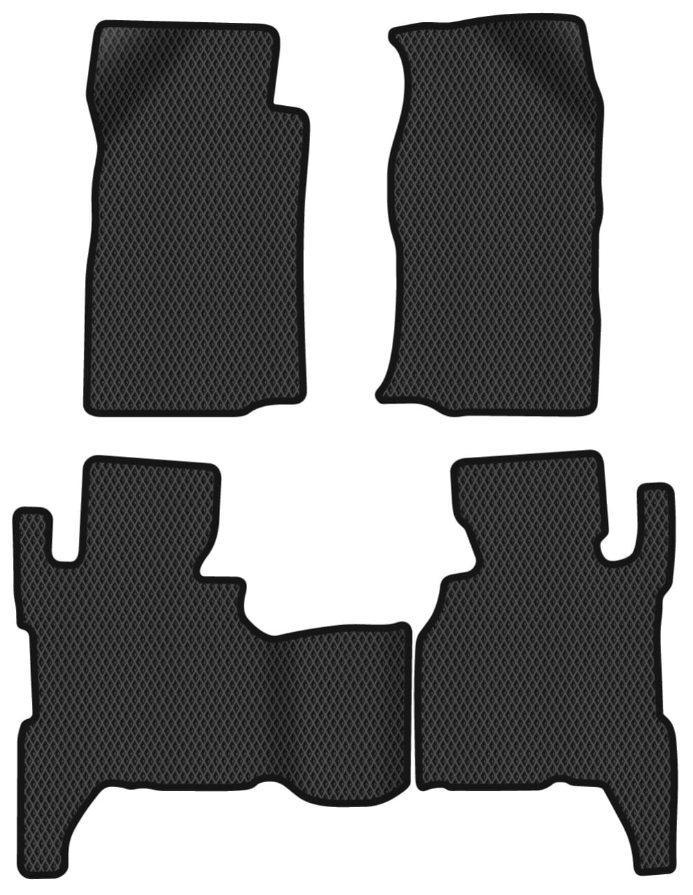 EVA коврики в салон авто EVAtech для Pegasus Great Wall 2003-2008 1 поколение SUV EU GL43092PDL4RBB