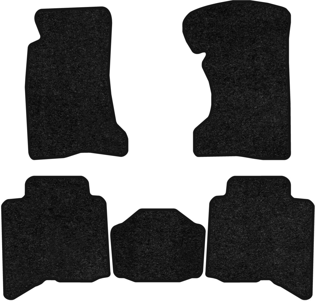 Коврики ворсовые в салон авто EVAtech Standard для Great Wall Hover H3 2005 1 поколение SUV EU черный кант GL51233CB5VEB