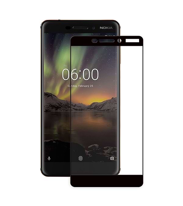 Фото - Захисне скло для смартфону PowerPlant Nokia 6.1 Black (GL605262)