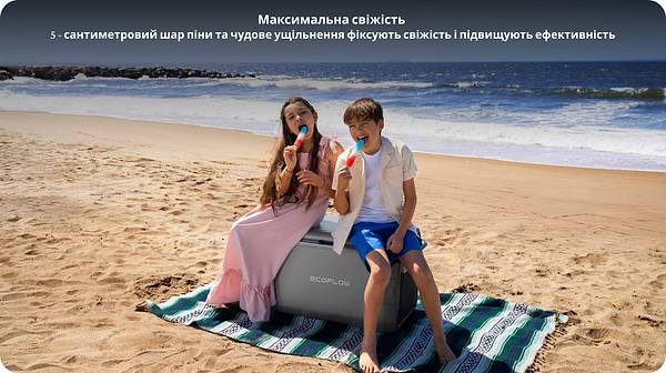 Фото - Холодильник автомобильный EcoFlow Glacier 45L з акумулятором (EFGLACIER45L-EU-NBOX/ZYDBX100-EB)