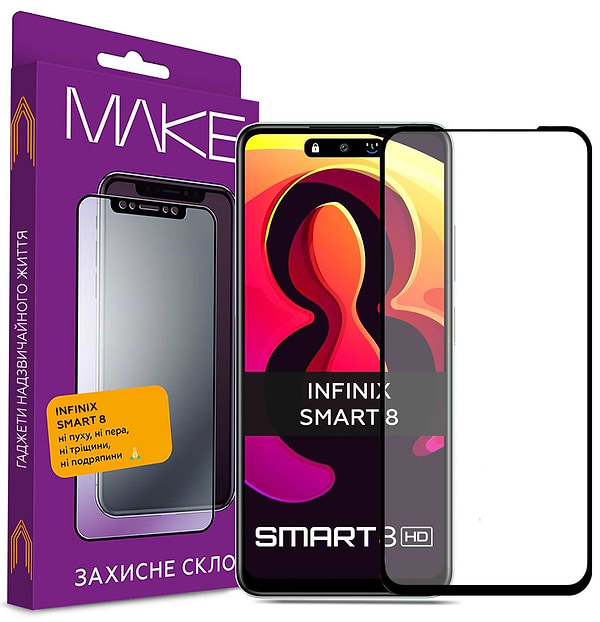 Фото - Захисне скло для смартфону MAKE FCFG Infinix Smart 8/8 HD/Hot 40i (MGF-IS8)