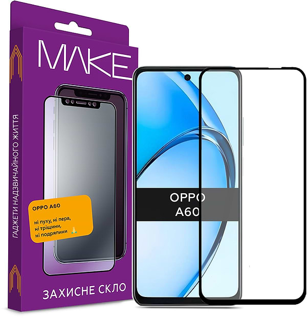 Фото - Захисне скло для смартфону MAKE FCFG Oppo A60/A5 Pro (MGF-OA60) Фото - Захисне скло для смартфону MAKE FCFG Oppo A60/A5 Pro (MGF-OA60)