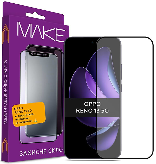 Фото - Защитное стекло для смартфона MAKE Oppo Reno13 5G (MGF-OR135G)