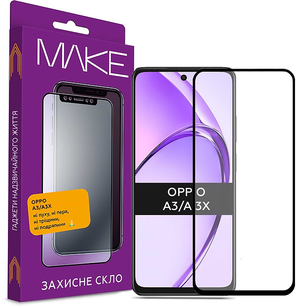 Фото - Захисне скло для смартфону MAKE FCFG Oppo A3/A3X (MGF-OPA3/A3X)