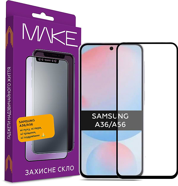 Фото - Захисне скло для смартфону MAKE FCFG Samsung A36/A56 (MGF-SA36/SA56)