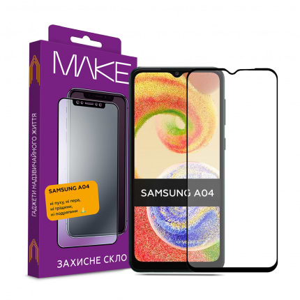 Фото - Захисне скло для смартфону MAKE FCFG Samsung A04/A04s/A04e (MGF-SA04)