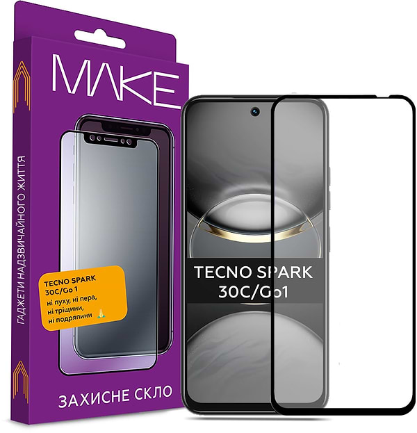 Фото - Уценка - Защитное стекло для смартфона MAKE FCFG Tecno Spark 30С/Go 1 (MGF-TS30С/G1)