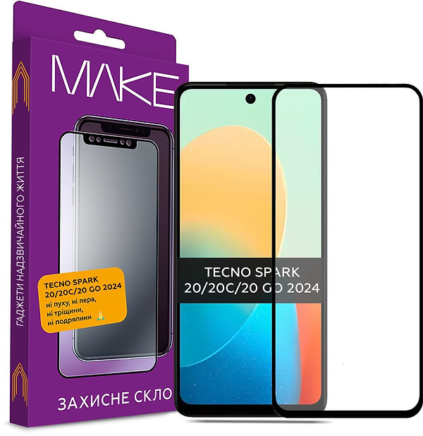 Фото - Захисне скло для смартфону MAKE FCFG Tecno Spark 20/20C/20 Go 2024 (MGF-TS20)