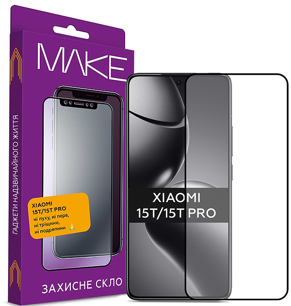 Фото - Захисне скло для смартфону MAKE For Xiaomi 15T/15T Pro (MGF-X15T/15TP)