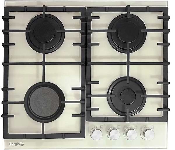 Фото - Варильна поверхня газова Borgio DR 6390-15 Ivory GLASS FFD