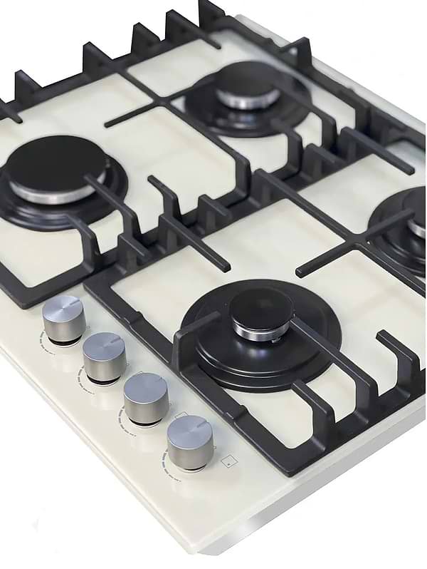 Фото - Варильна поверхня газова Borgio DR 6390-15 Ivory GLASS FFD