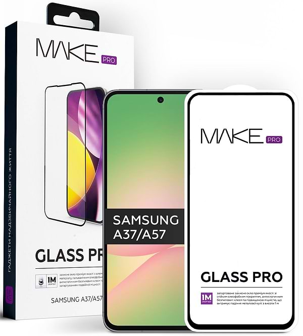 Фото - Защитное стекло для смартфона MAKE Pro for Samsung A37/A57 (MGP-SA37/A57) Фото - Защитное стекло для смартфона MAKE Pro for Samsung A37/A57 (MGP-SA37/A57)