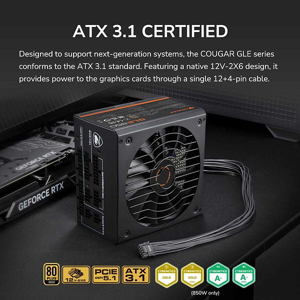 Фото - Блок живлення для ПК Cougar 850 Вт (GLE850)
