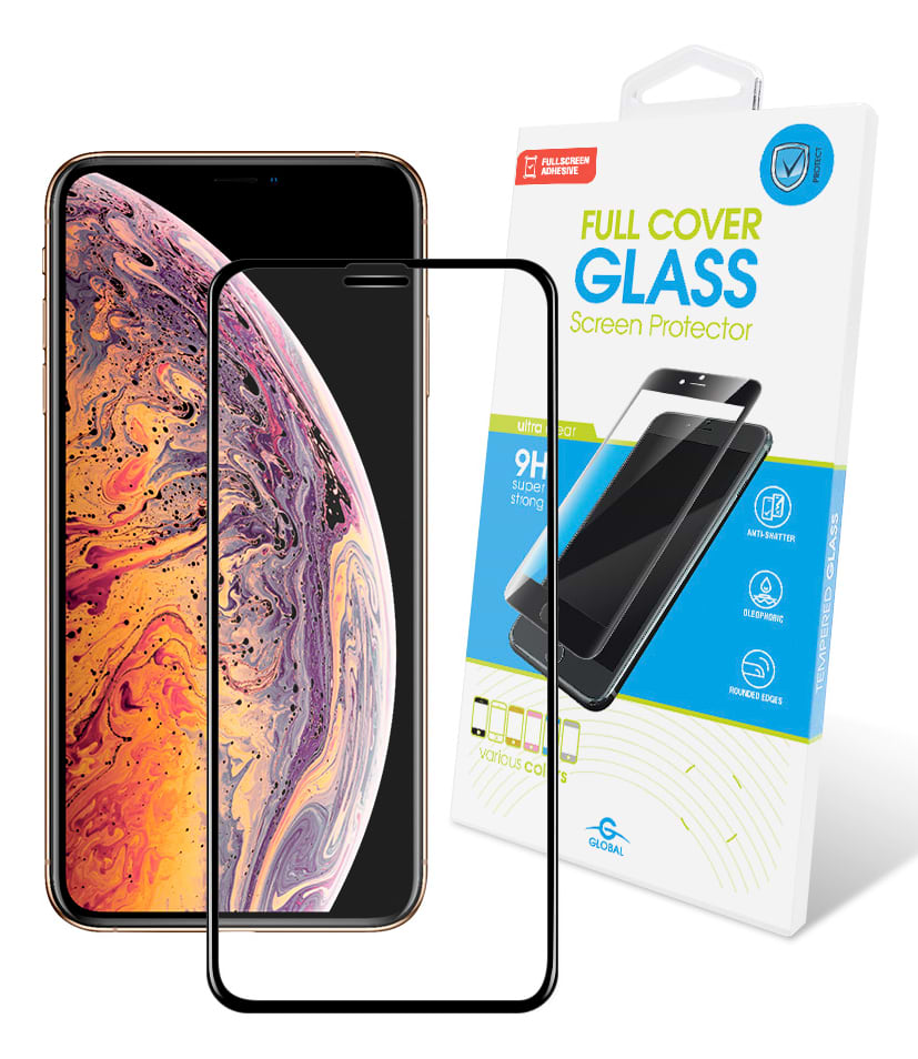 Защитное стекло для смартфона Global Apple iPhone 11 Pro Max/XS Max Full Glue Black (1283126487989)