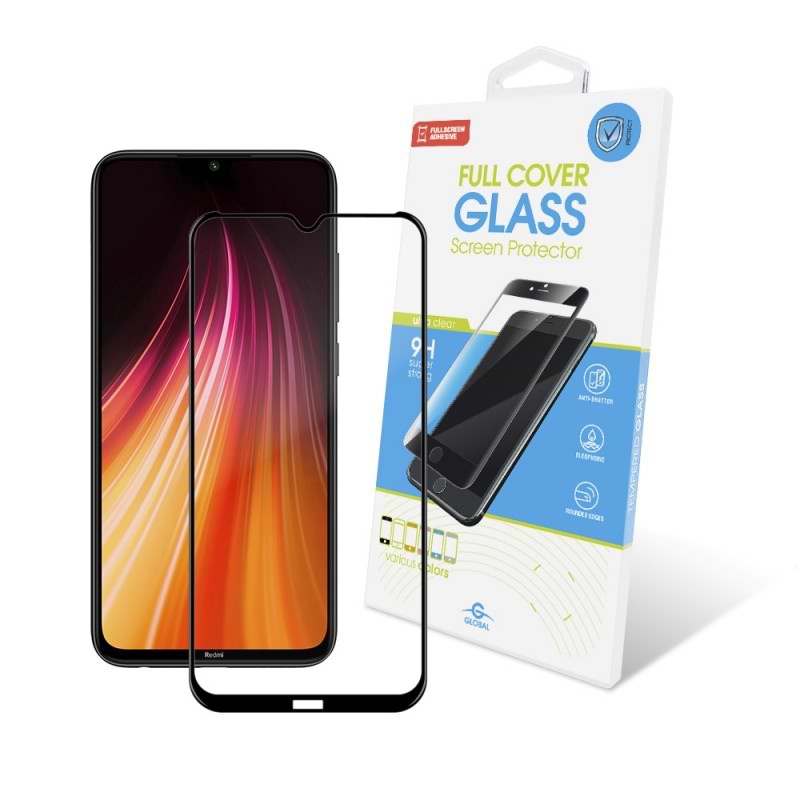 Защитное стекло для смартфона Global Xiaomi Redmi Note 8 Full Glue Black (1283126496295)