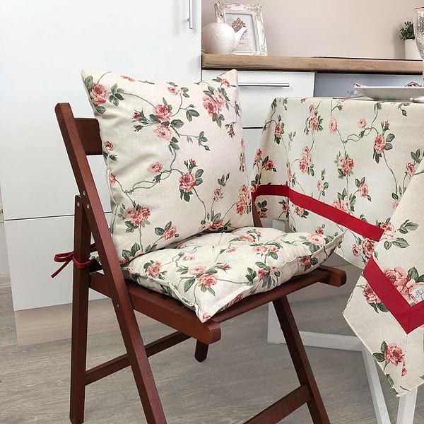 Фото - Подушка для стула Прованс Глория Цветы 40х40 см (014552)