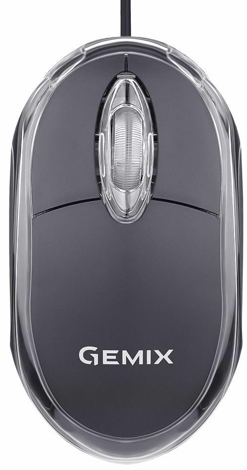 Мышь проводная Gemix GM105 Black - Фото 1
