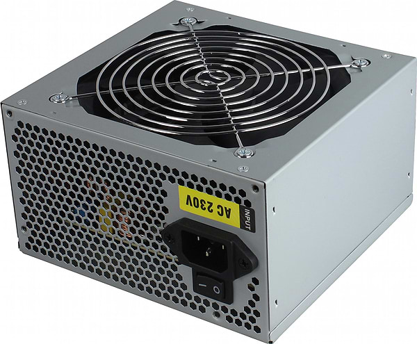 Фото - Блок питания для ПК Gamemax ATX 500W с кабелем питания (GM-500 80+ APFC)