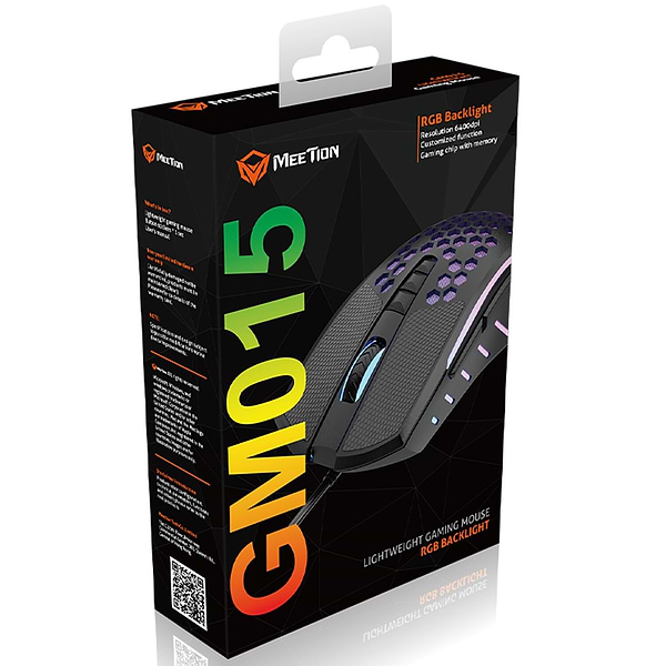Фото - Миша дротова ігрова Meetion GM15 USB Black (MT-GM015-A)