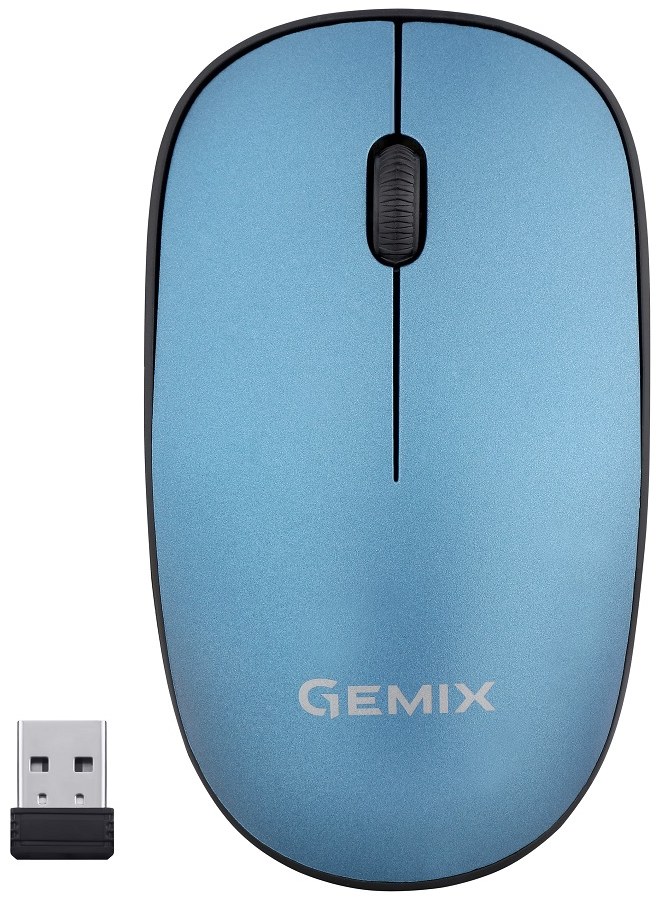 Мышь беспроводная Gemix GM195 Blue - Фото 1